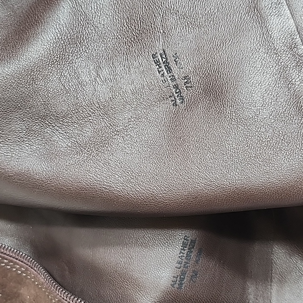 Tory Burch Uma Brown Genuine Suede Knee High Full Zip Trim Riding Boots Sz 7 - Picture 12 of 16